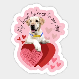 Valentine Puppy Sticker